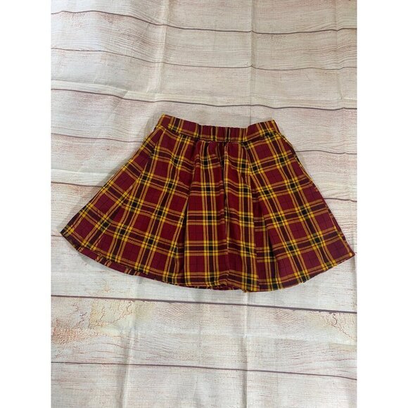 Harry Potter Gryffindor Women's Multi Plaid School Wizard Skirt - XS - Picture 12 of 12